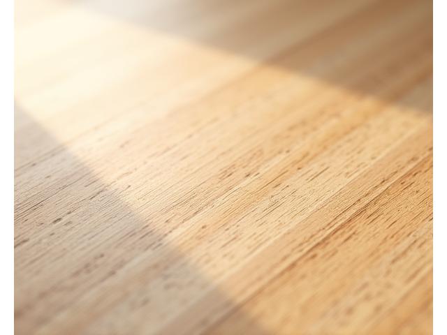 Close-up of a seamless transition between cork and bamboo flooring sections, highlighting their natural textures and sustainable origins.